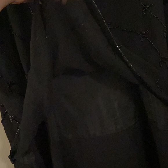 Black 1x sequin cocktail dress - Picture 4 of 10